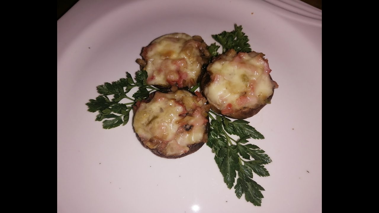 PUNJENI ŠAMPINJONI,FIL OD 4 SASTOJKA I KRATKO VREME PRIPREME!