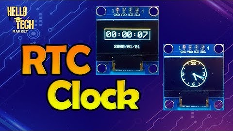 Arduino OLED Clock Project (Arduino Nano, OLED display, SSD1306, DS3231)
