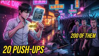 He Could Only Do 20 PUSH-UPS BUT His Panel Pays EXP For Every PUNCH And He Wiped Out 200 THUGS!