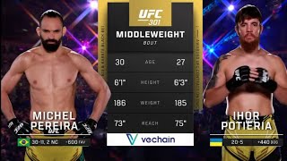 MICHEL PEREIRA vs IHOR POTIERIA Full Fight UFC 301