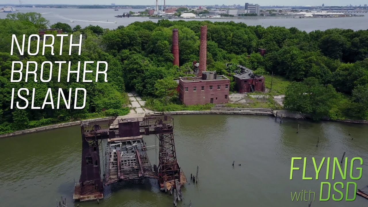 Flying over North Brother Island YouTube
