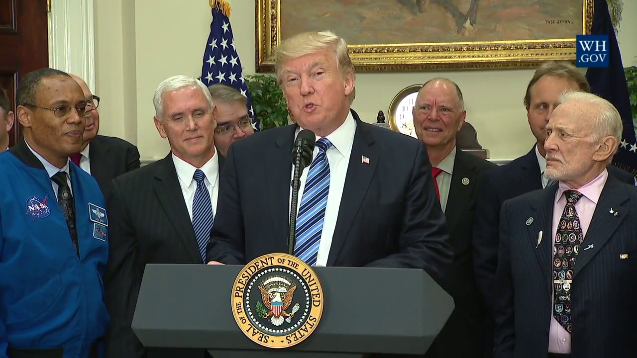 President Donald Trump Signs Space Council Executive Order and Begins New era of Space Exploration trump amazonia
