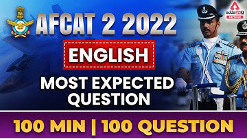 AFCAT 2 2022 | AFCAT English Classes | Most Expected Question | Defence Adda 247