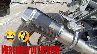 Knalpot Purbalingga Akrapovic GP M1 slip on Ninja 250fi