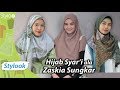 Tutorial Hijab Segi Empat Syari Pesta