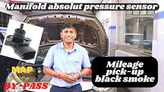 Engine Hesitation | MAP(manifold absolute pressure) sensor | mileage + pickup + black smoke problem