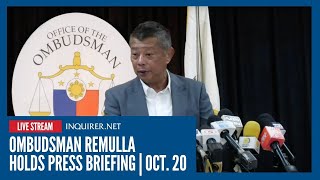 Live Ombudsman Remulla Holds Press Briefing Oct. 20