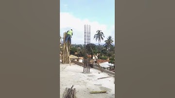 Column Formwork setting and column steel fixing