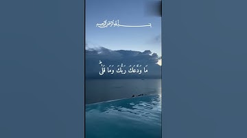 والضحى وليل إذا سجى 💙⚘حالات واتس اب قرآن كريم بصوت جميل 💞Quran status