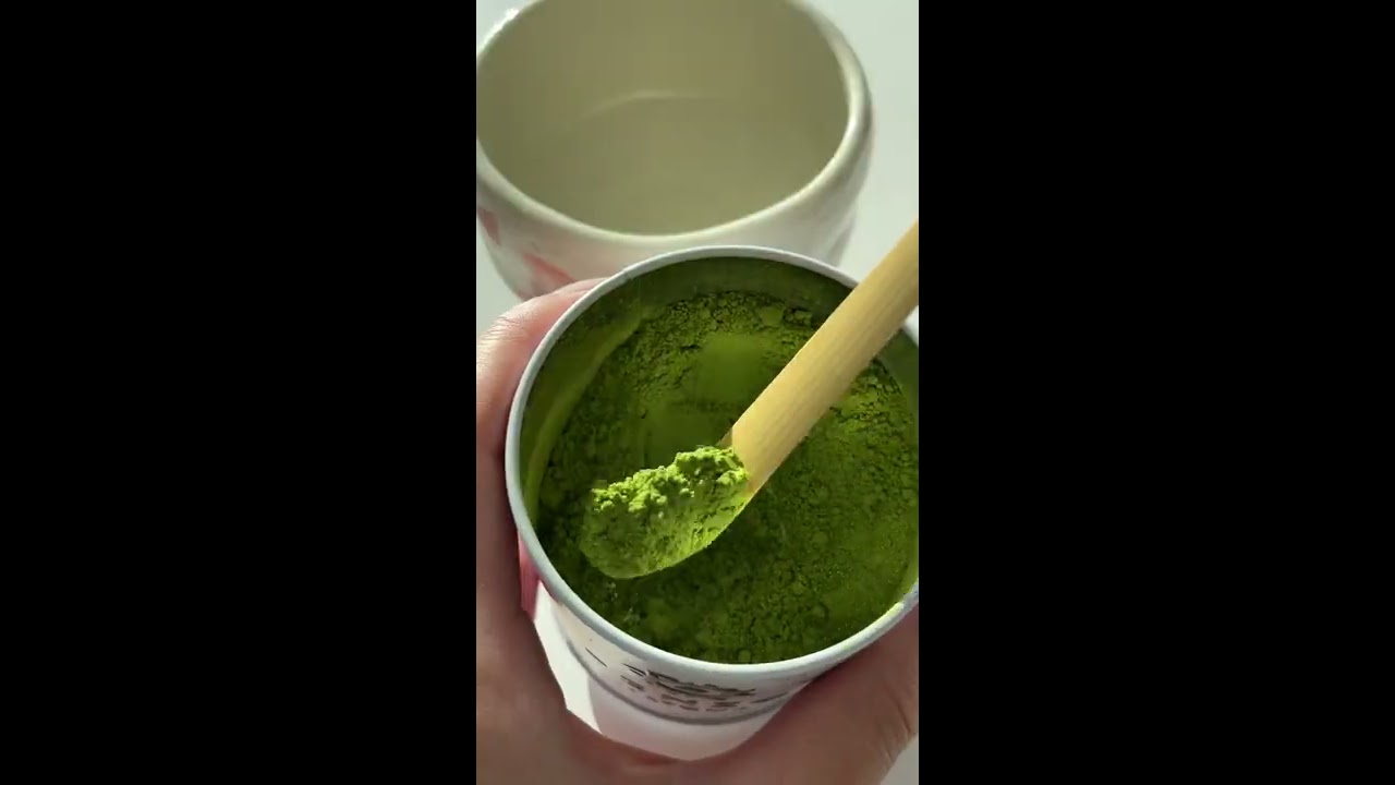 Making A Matcha Latte At Home 