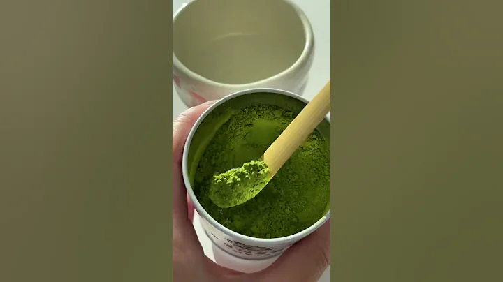 making a matcha latte at home 🍵