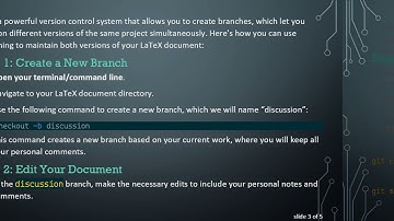 How to Use Git to Maintain Two Versions of Your LaTeX Document