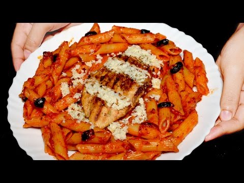 Red Sauce Pasta Recipe - Restaurant style pasta - Red Sauce Pasta With Chicken