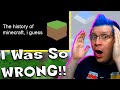 Minecraft LORE! "the entire history of minecraft, i guess" REACTION! I Never Knew...