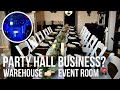 My rentals  used my warehouse as a party hall business