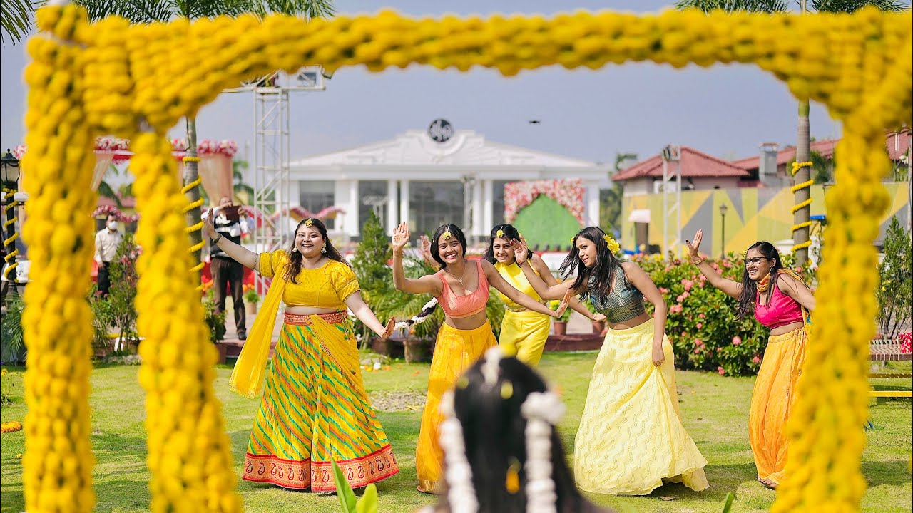 Most emotional surprise bridesmaids dance   Surprising my sister on her Haldi   TheMiRavWedding