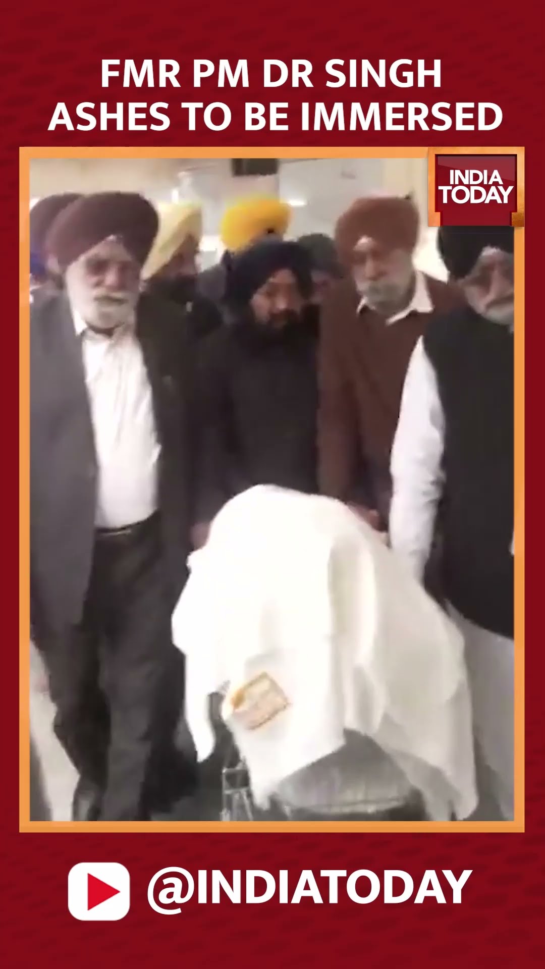 Dr Manmohan Singh Death News: Mortal remains of Dr Singh brought at Gurdwara Majnu Ka Tilla