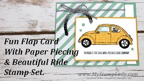 How To Create A Fun Flap & Paper Piecing Card With Stampin