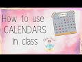 Идеи с календарями для уроков английского