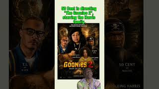50 Cent is directing "The Goonies 2", starring the Harris family. #50cent #tinyharris #funny