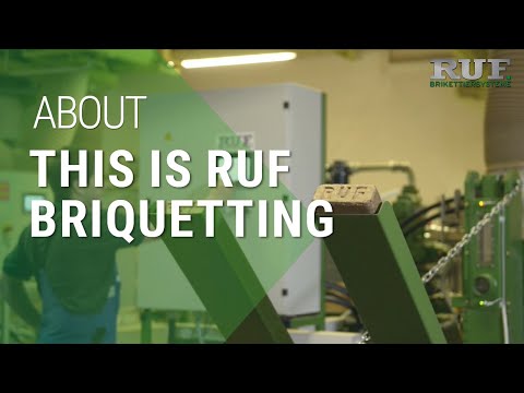 RUF briquetting systems & briquetting presses – Video