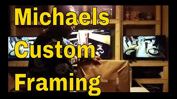 Custom Framing From Michaels For The Man Cave