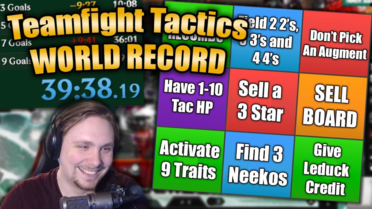 I Speedran TFT and Got a World Record! - Teamfight Tactics Set 11 Speedrun 3x3 Blackout
