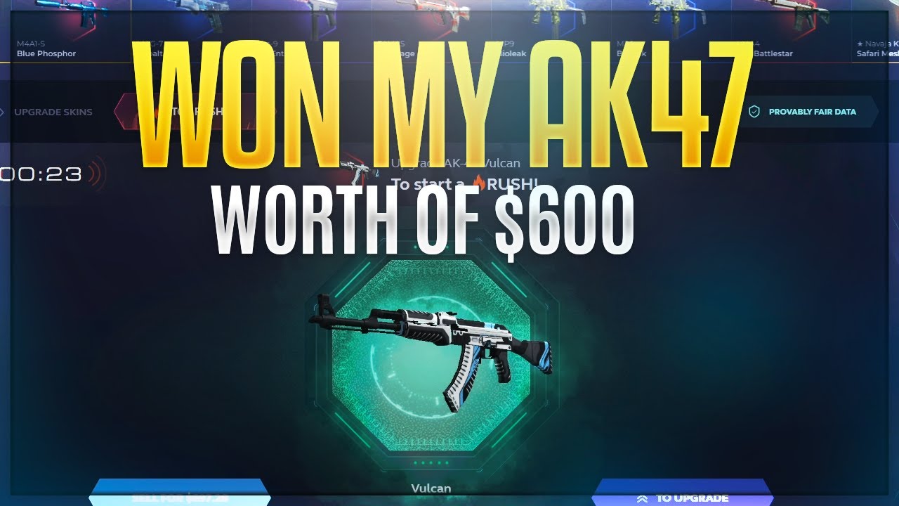 I WON MY FIRST SKIN AK47 WORTH OF 600 !! CSGO Cases