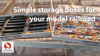 Cheap and easy to build storage boxes for your model railroad 