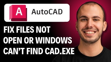 How to Fix AutoCAD Files Not Opening or Windows Cannot Find the CAD.EXE