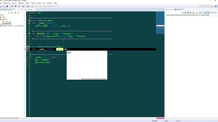 WxPython Tutorial 6 App and Frame Plain Instance Creation