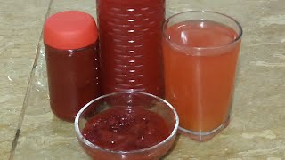 Plum  jam & syrup Recipe | Aloo Bukhara ka Jam & syrup banane ka tariqa.