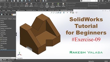 SolidWorks Tutorial for Beginners Exercise 9