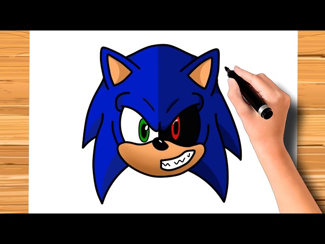 Como DESENHAR SONIC EXE - Como DIBUJAR a SONIC EXE - How to DRAW SONIC.EXE  