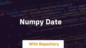 numpy date