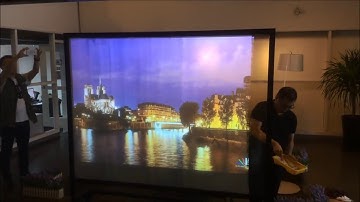 Making Glass Rear Projection Screen using 