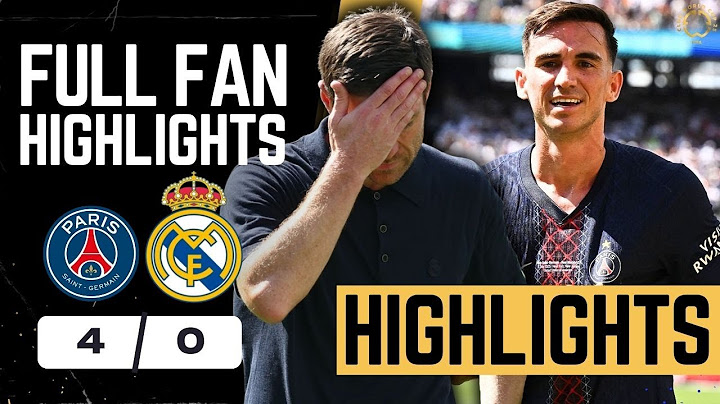 PSG 4-0 Real Madrid Highlights! PSG EMBARRASS MADRID! STATEMENT MADE!