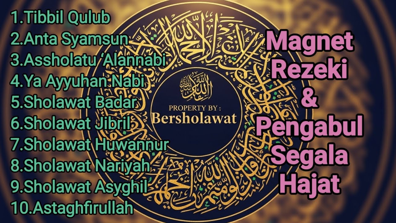 SHOLAWAT JIBRIL PEMBUKA REZEKI DAN AMPUNAN | Astaghfirullah Syahdu