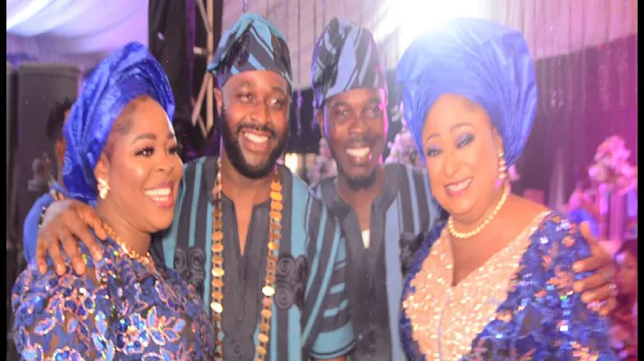RONKE OSHODI OKE GREETS FEMI ADEBAYO SALAMI & AFRIMEK MEMBERS AT KUNLE AFOD 50TH BIRTHDAY PARTY