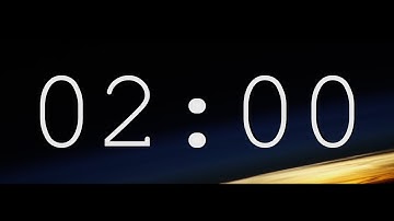 2 min COUNTDOWN Timer ( v 586 ) with sound effects + 10 sec beep 4k