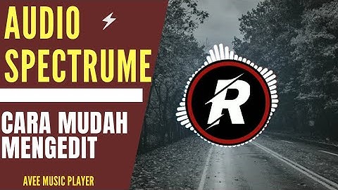 cara membuat efek visualizer audio spectrum di android #audiospectrum