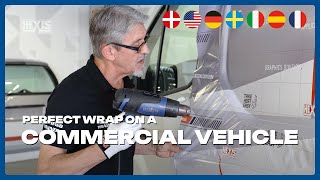 The technique for a perfect wrap on a commercial vehicle