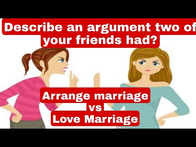 Describe an argument two of your friends had cue card (2nd part) | friends  Arguments cue card - YouTube