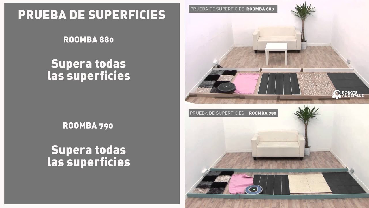 Comparativa iRobot Roomba 790 y Roomba 880 - YouTube