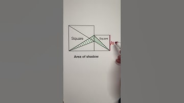 Geometry problem: Solving area of shadow #geometry #shorts