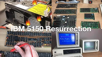 IBM 5150 resurrection. Failed PSU and shorted expansion cards