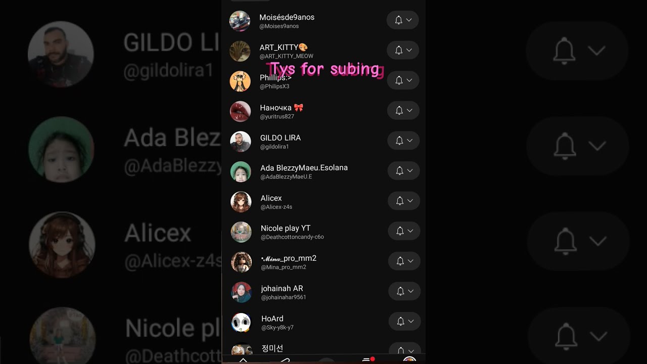 Tysm For Subing
