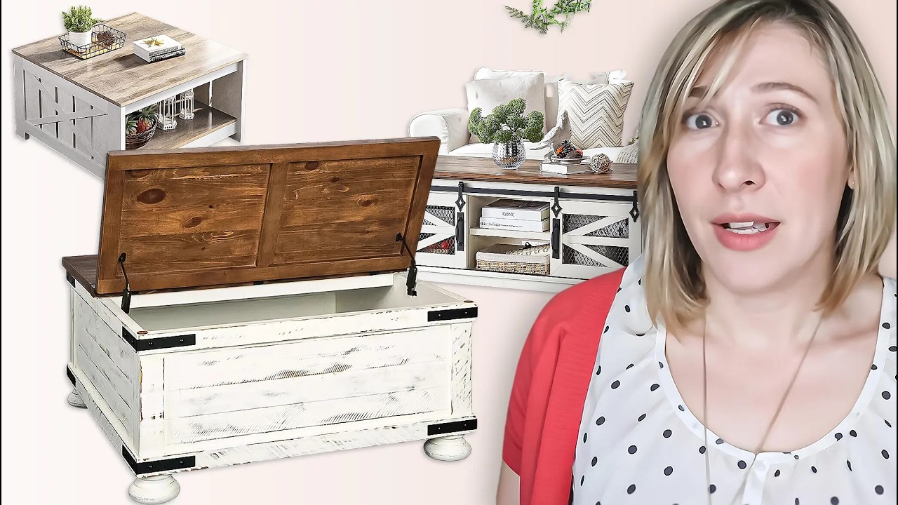3 BEST Farmhouse Coffee Table - YouTube