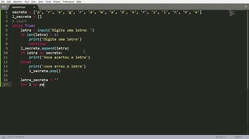 Programando o jogo da forca em python