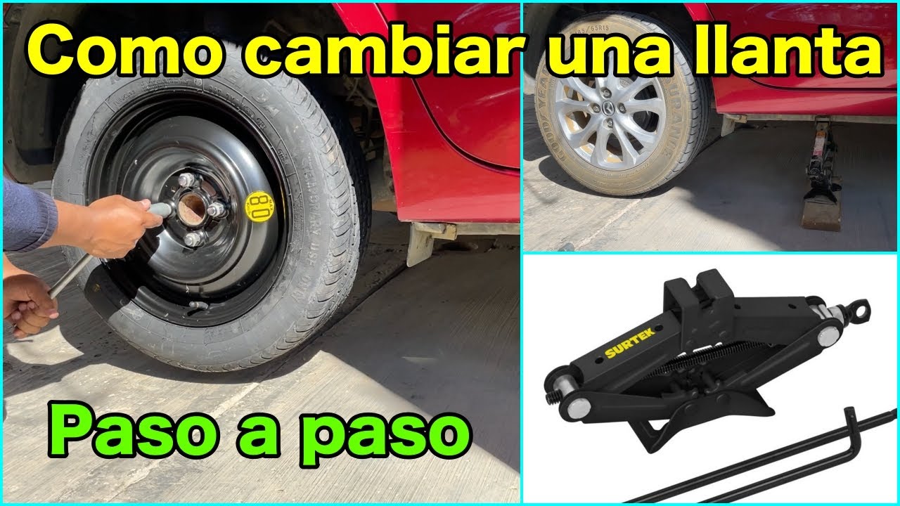 El gato hidráulico de botella con el que elevar el coche y cambiar la rueda  de forma sencilla y sin esfuerzo